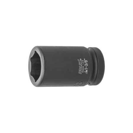 Holex Impact Socket, 1 inch Drive, 6 pt, Deep, 1-3/8 inch 653202 1.3/8